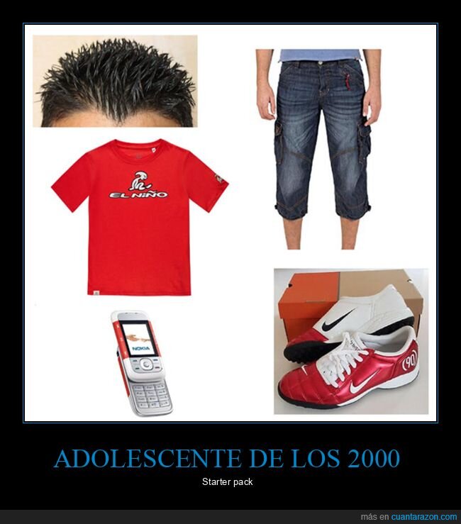 2000,adolescente,starter pack