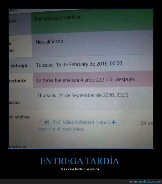 tarea,enviada,tarde