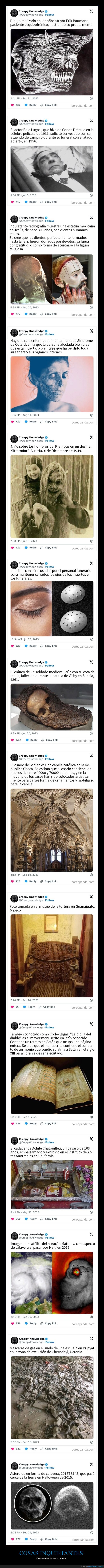cosas inquietantes,curiosidades