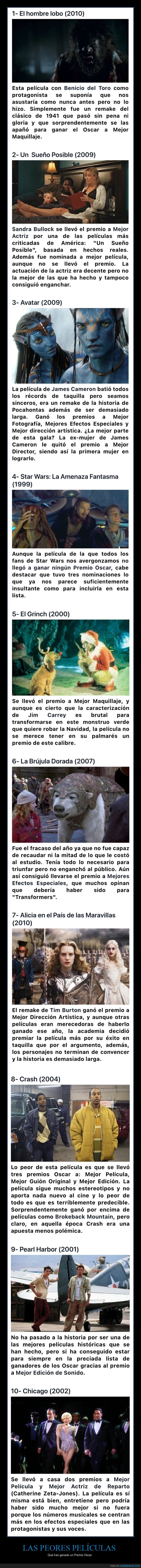 películas,oscar,peores