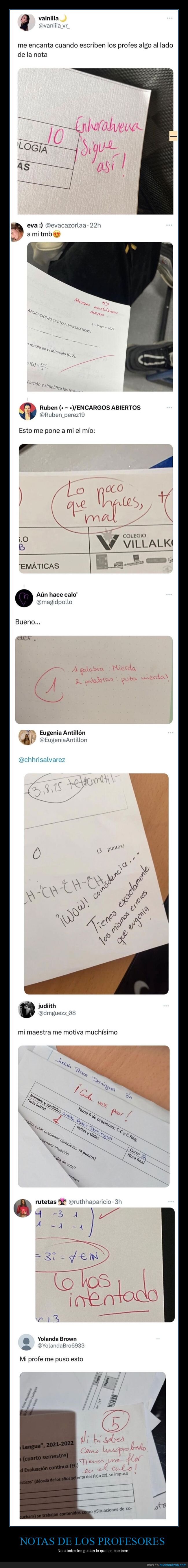 profesores,escribir,notas