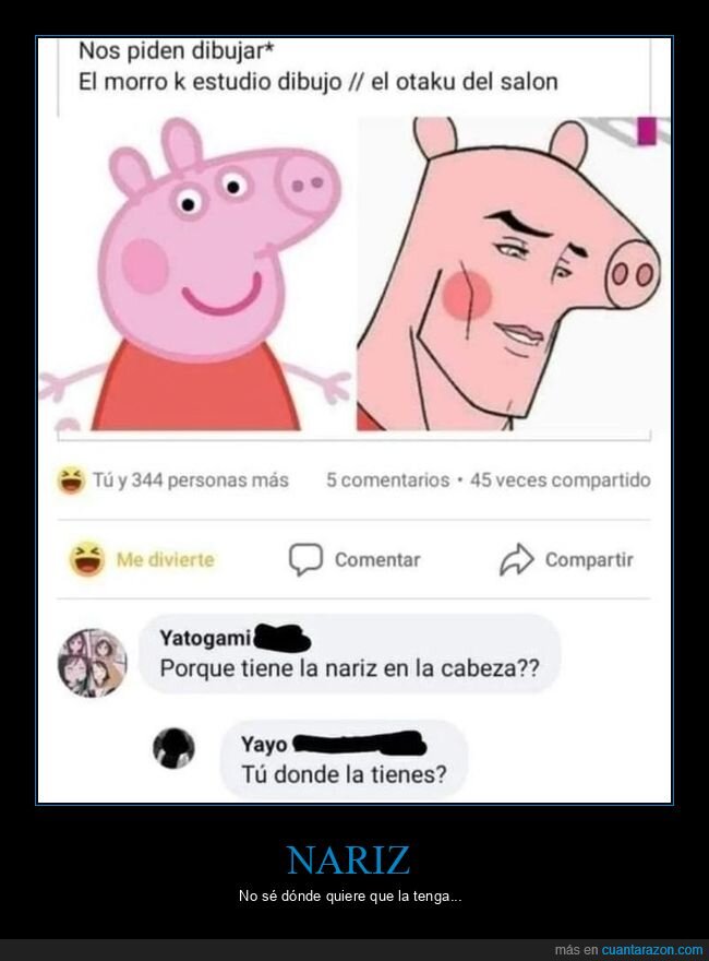 peppa pig,dibujo,nariz,cabeza