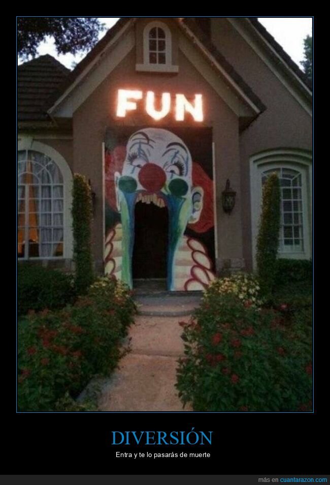 casa,payaso,diversión