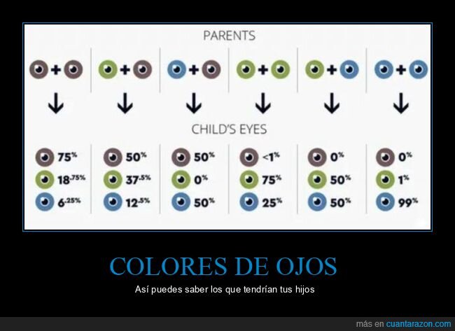 colores,hojos,genética