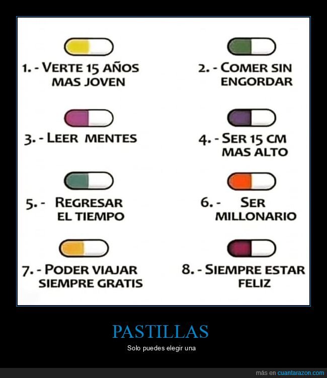 pastillas,elegir