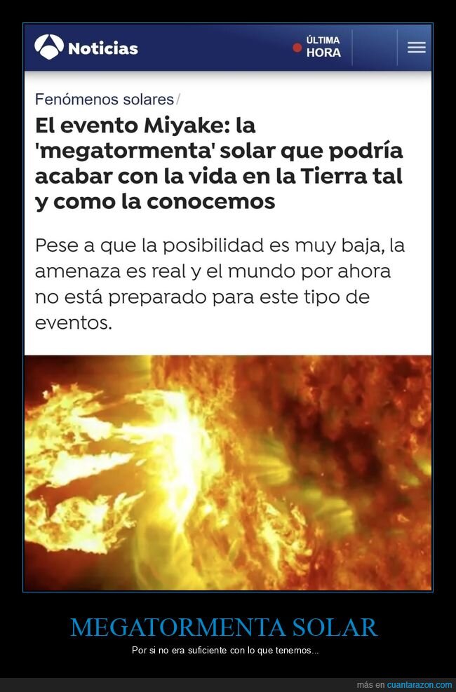 mega tormenta solar,evento miyake