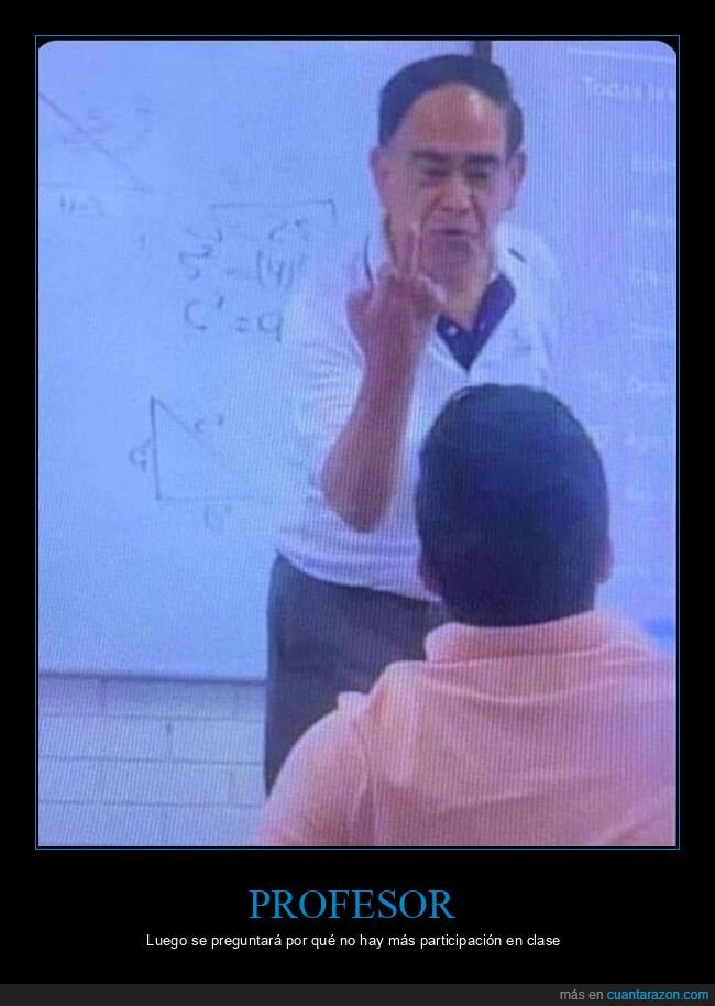 profesor,dedo,alumno,clase,wtf