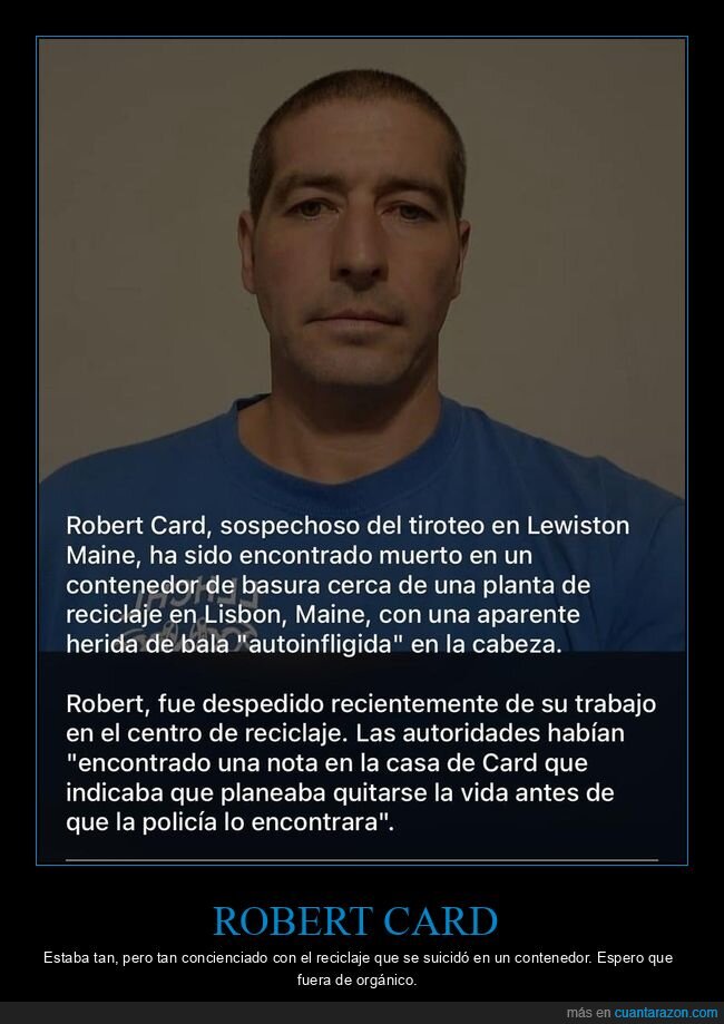 robert card,tiroteo,muerto,contenedor