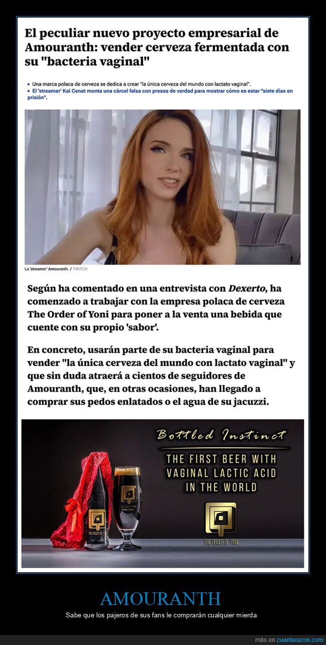 amouranth,cerveza,wtf