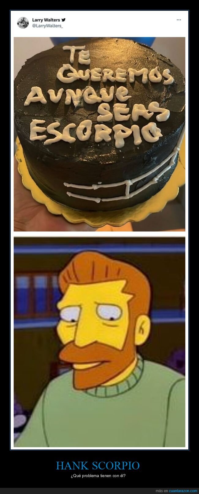 escorpio,hank scorpio,horóscopo,querer,tarta,wtf