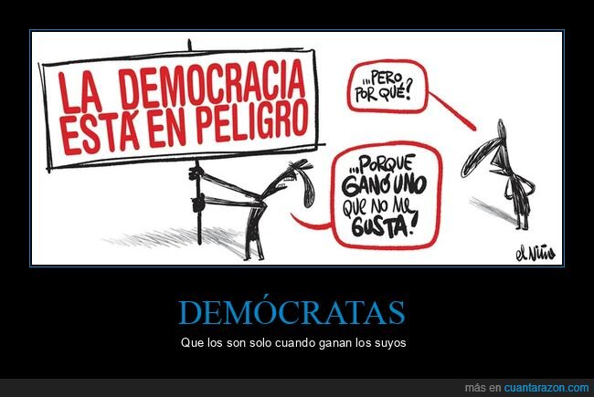 democracia,peligro,ganar,gustar