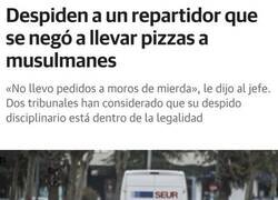 Enlace a Repartidor racista