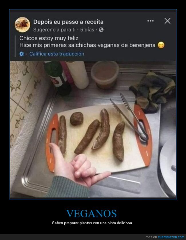 asco,berenjena,salchichas,veganas