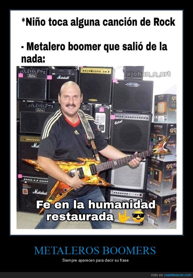 boomer,fe en la humanidad,metalero,niño,rock