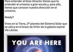 Enlace a Nuestra galaxia, la Vía Láctea se mueve hacia una región del espacio conocida como 