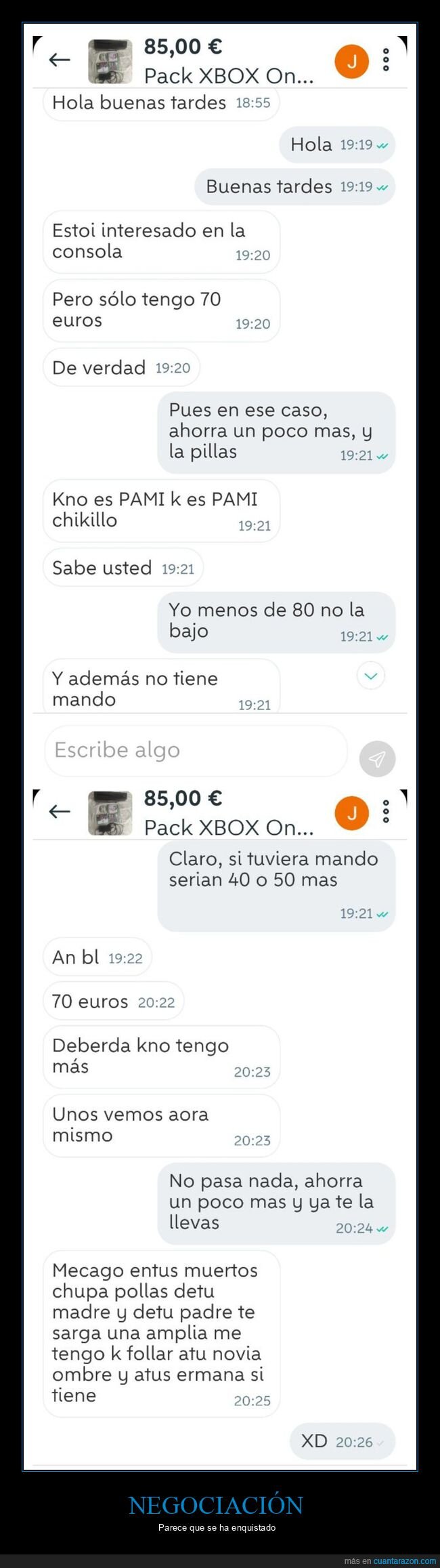 fails,negociación,wallapop