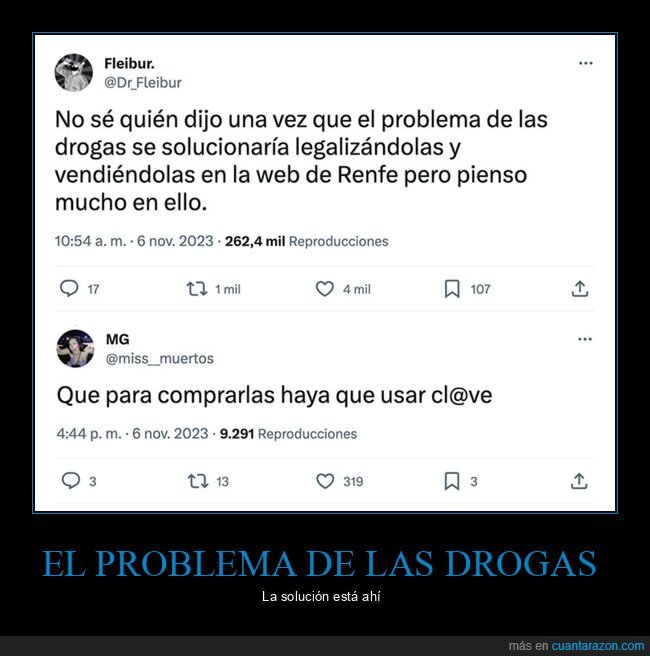 drogas,renfe,solución