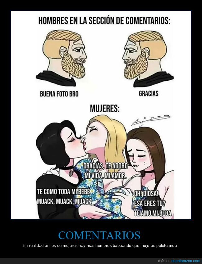 hombres,mujeres,comentarios