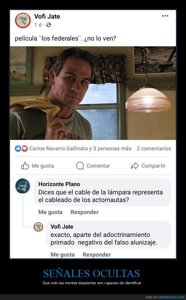 negacionistas,película,cable,lámpara,cuadro,conspiranoicos