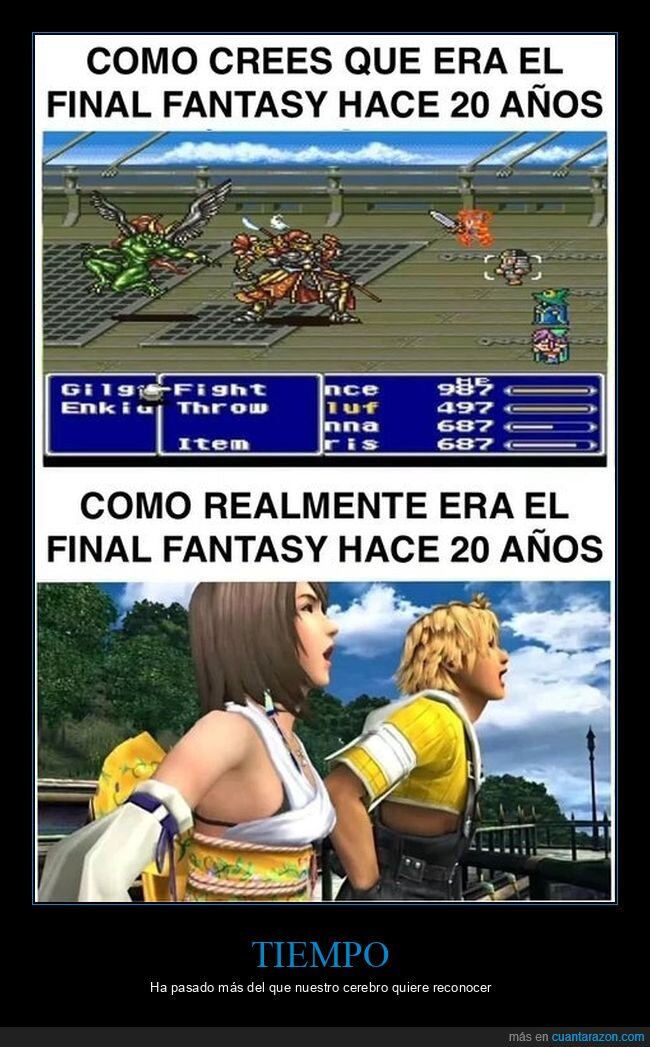 final fantasy,20 años,tiempo