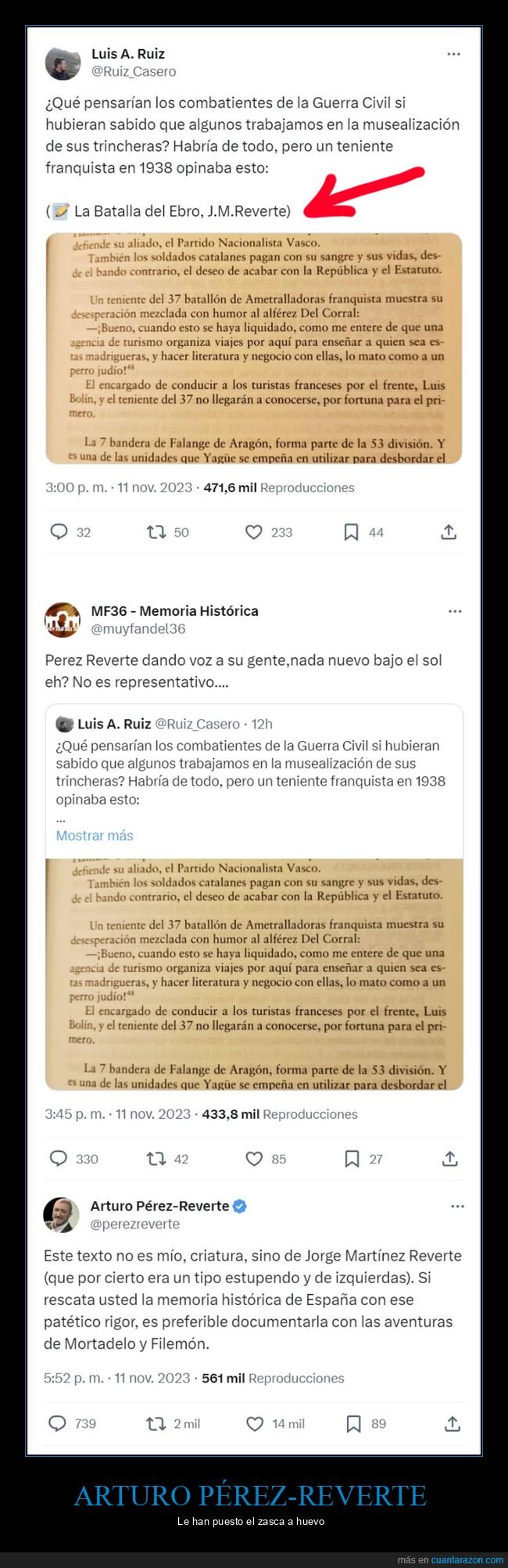 arturo pérez-reverte,zasca