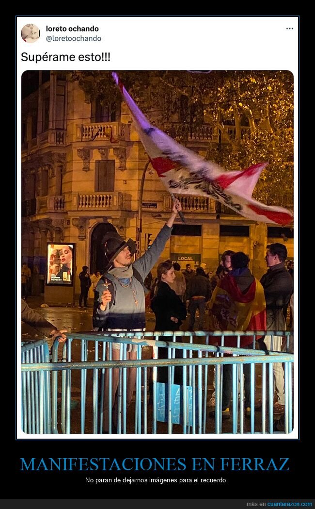 manifestación,personajes