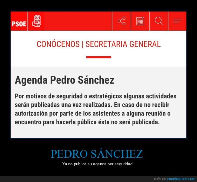 agenda,pedro sánchez,seguridad