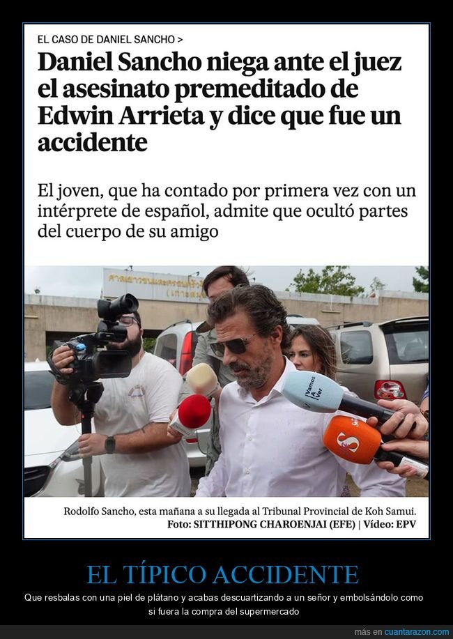 accidente,daniel sancho