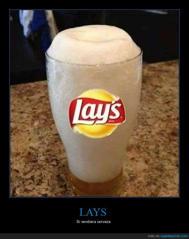 cerveza,lays