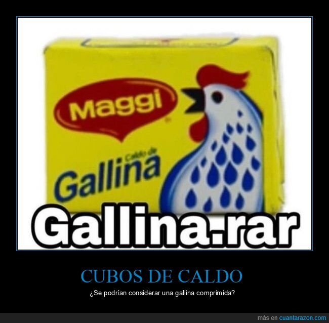 absurder,cubos de caldo,gallina,winrar