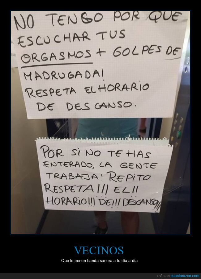 carteles,vecinos