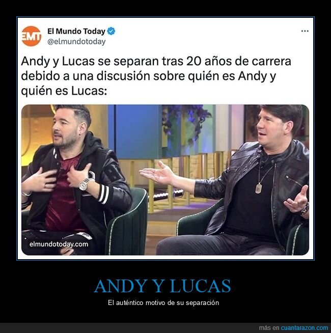 andy y lucas,discusión,separarse