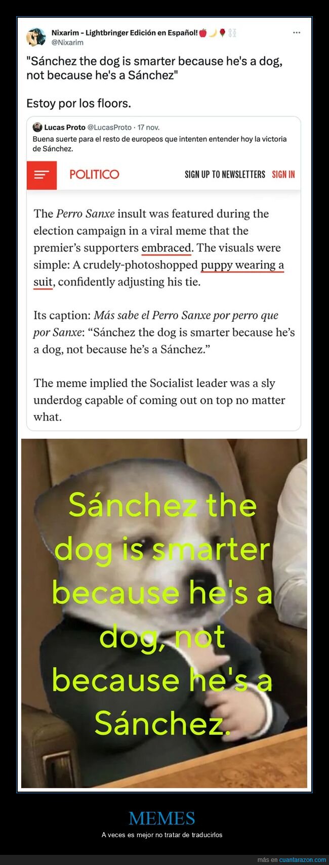 pedro sánchez,políticos,traducción,wtf