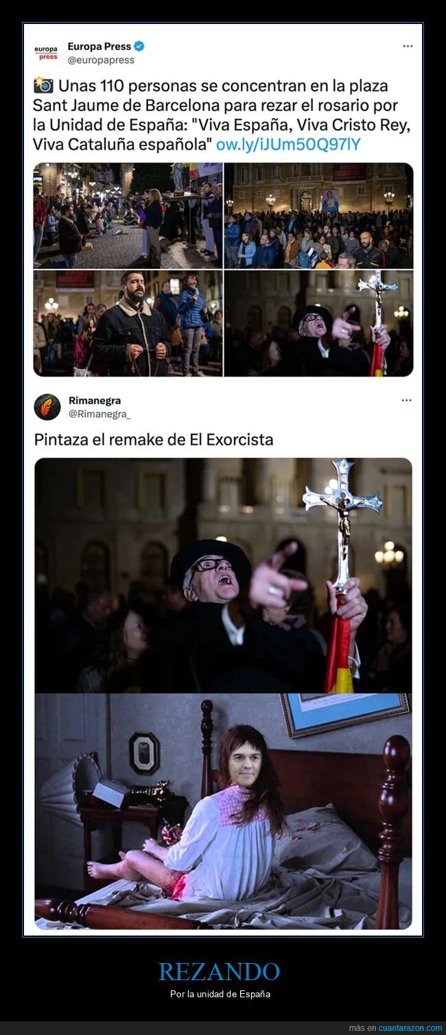 amnistía,manifestación,rezando,rosario,wtf