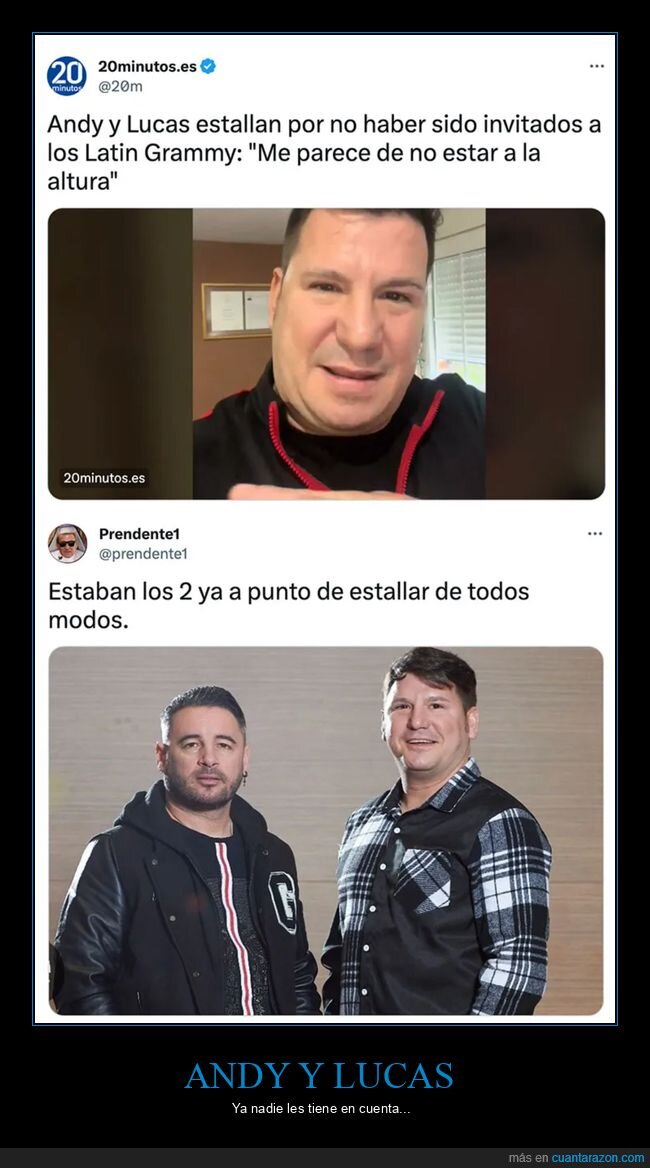 andy y lucas,estallar,latin grammy