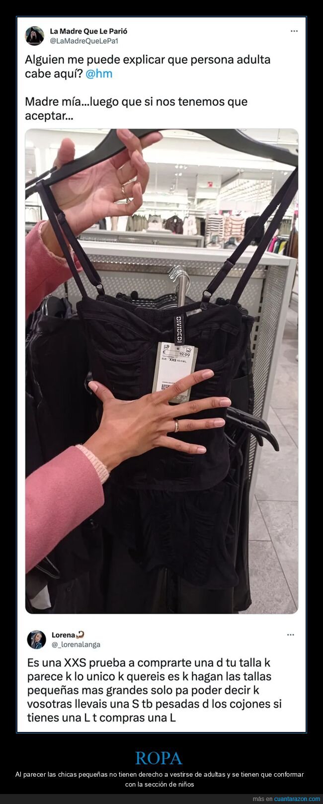 caber,ropa,talla,xxs