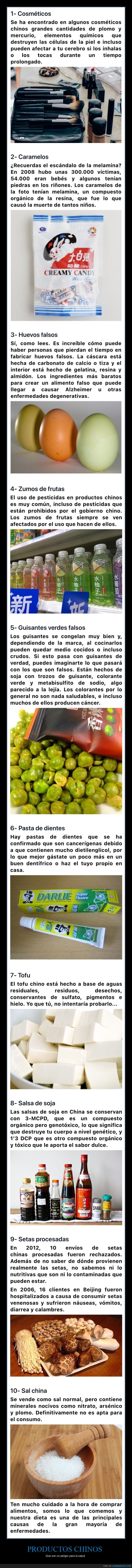 productos chinos,peligro,salud