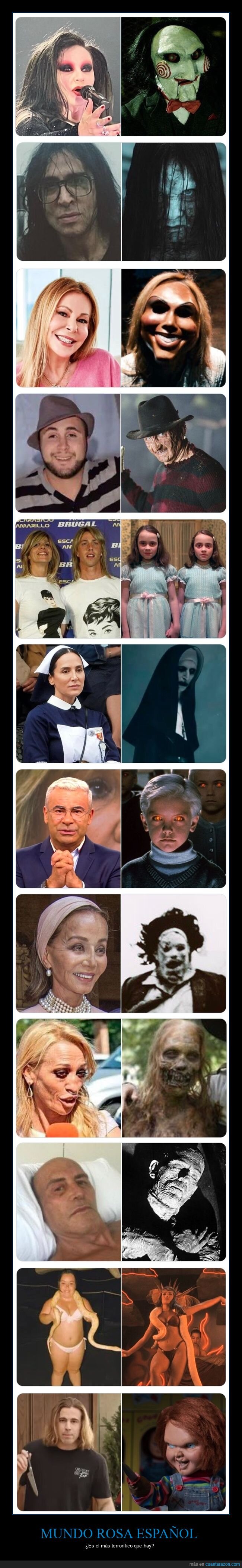 famosos,parecidos,terror