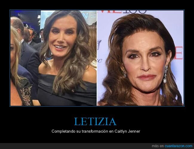 caitlyn jenner,letizia,parecidos