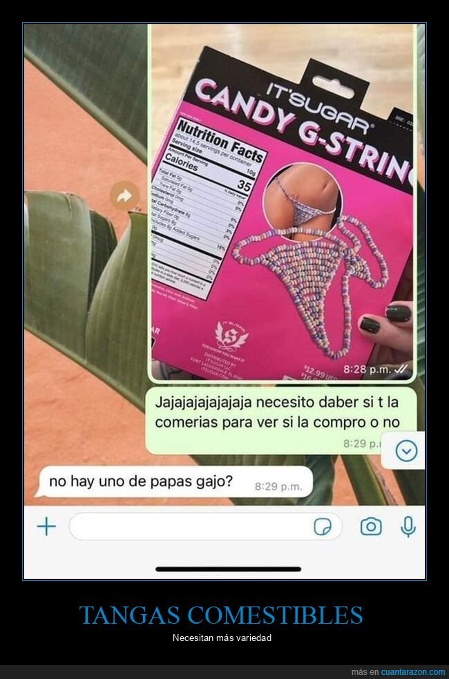 tanga,comestible,comer