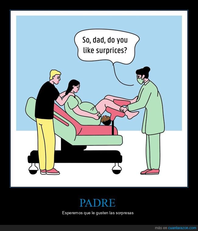 padre,hijo,sorpresa,negro
