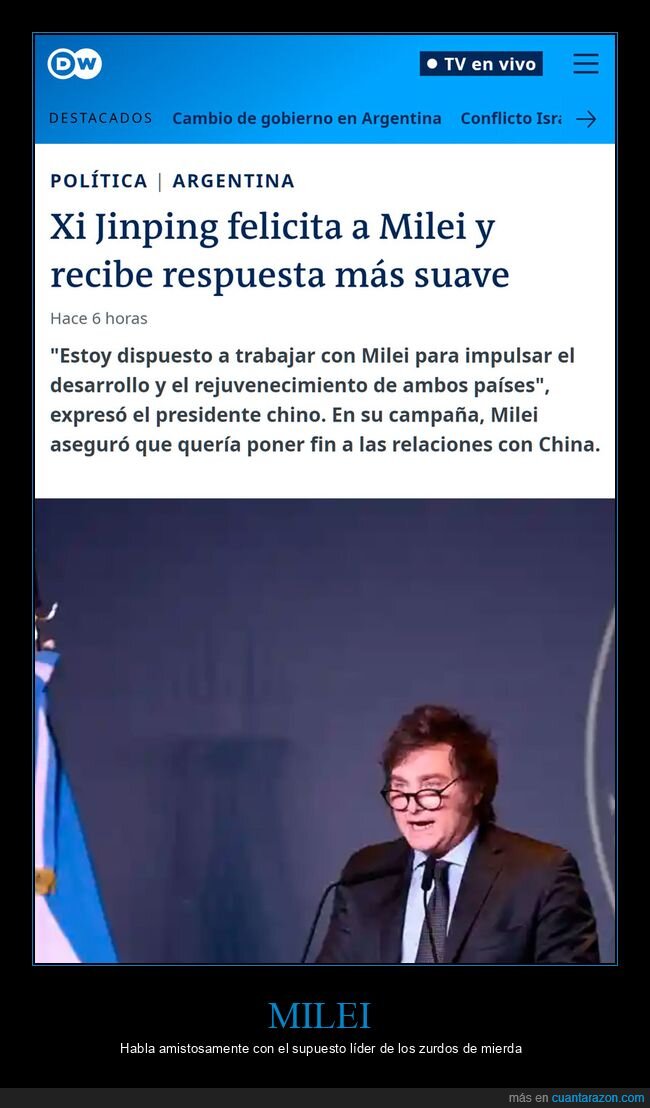 xi jinping,milei,políticos