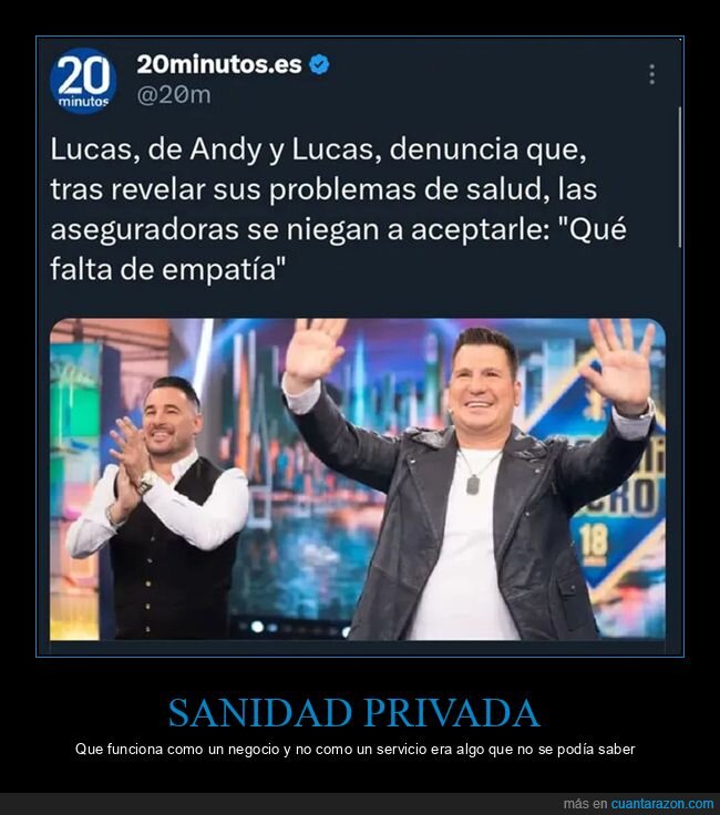 andy y lucas,aseguradoras,salud