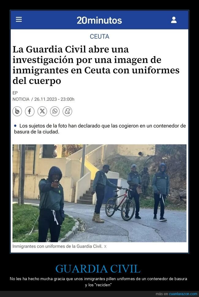 guardia civel,inmigrantes,uniformes