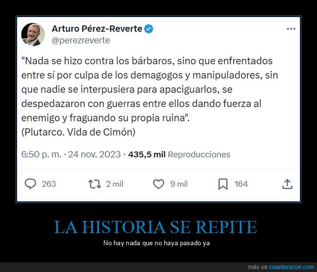 arturo pérez-reverte,plutarco