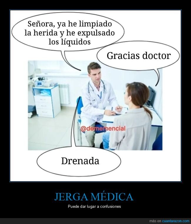 médico,herida,drenar