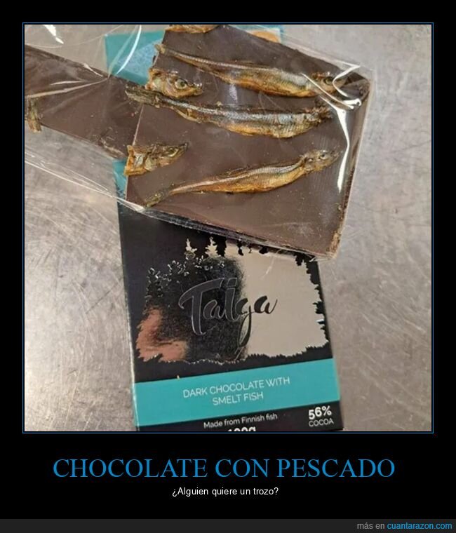 asco,chocolate,pescado,wtf