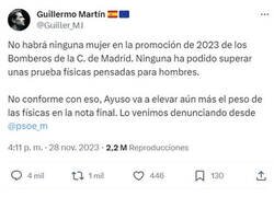 Enlace a Ninguna mujer ha pasado las pruebas físicas para bomberos en Madrid