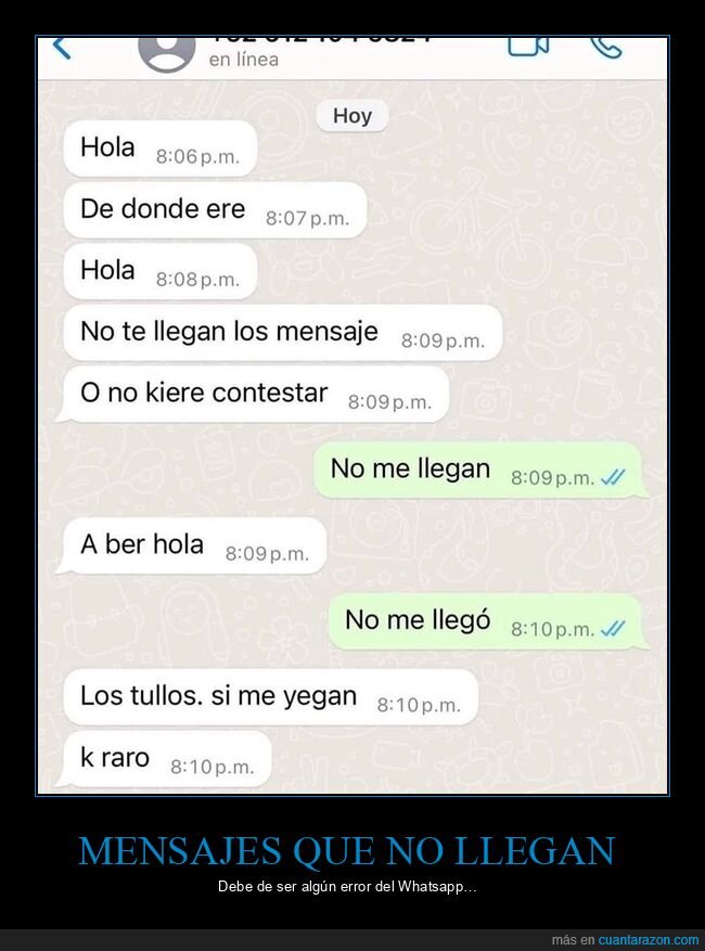 llegar,mensajes,trolling,whatsapp