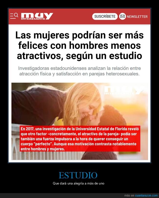 mujeres,felices,menos atractivos,estudio